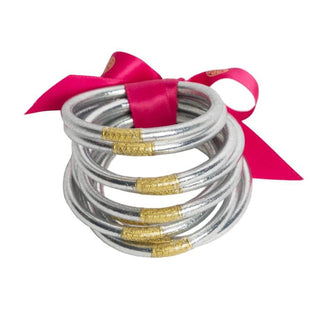 Silver All Weather Bangles- Set of 9