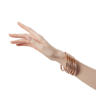 Champagne All Weather Bangles-- Set of 6