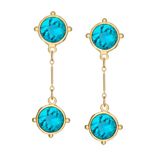 Coupe Swing Earrings Aqua 1899AQ