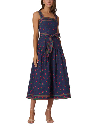 Kora Dress- Navy Cherry