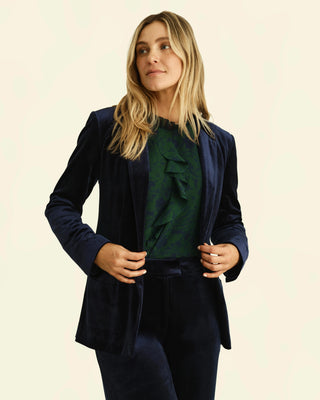 Cassie Top-Tualatin Hills Floral-Emerald