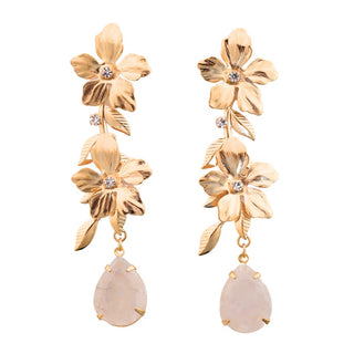 Cascade Floral with Genuine Moonstone