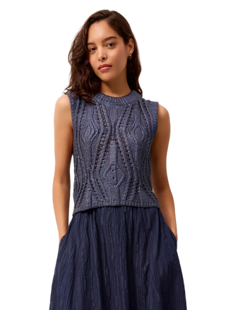 McGuire Top- Navy