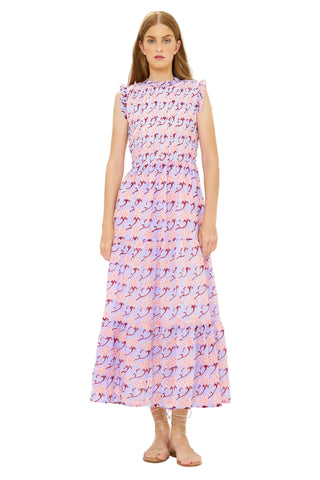 Sleeveless Smocked Maxi