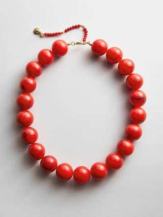 Red Jane Beaded Necklace