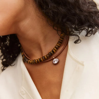 Lindsey Crystal Collar Necklace