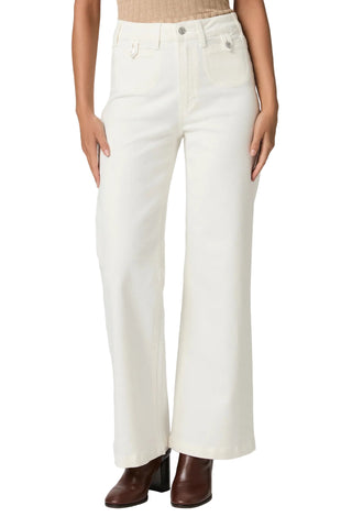 Anessa 31" W/ Rounded Inset Pockets - Tonal Ecru