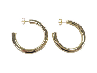 Chantal Hoops Shiny Champagne 18K Gold Plated 2025