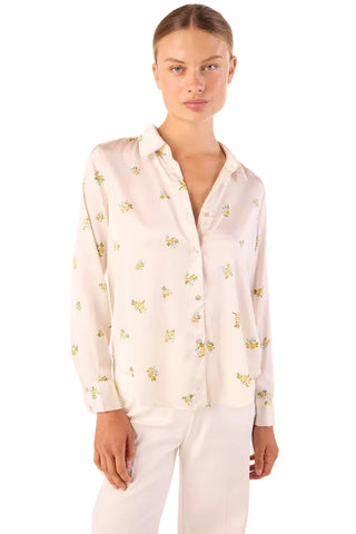 Celine Top- Ditsy Ivory