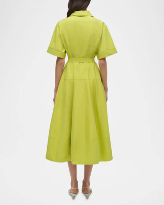 DEANNA S/S BELTED MIDI DRESS
