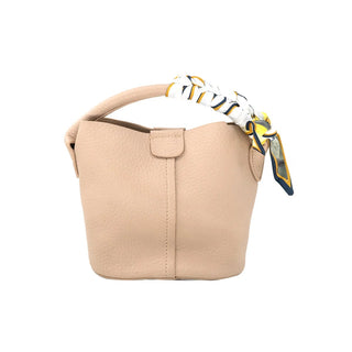 Tan Scarf Handle Bag