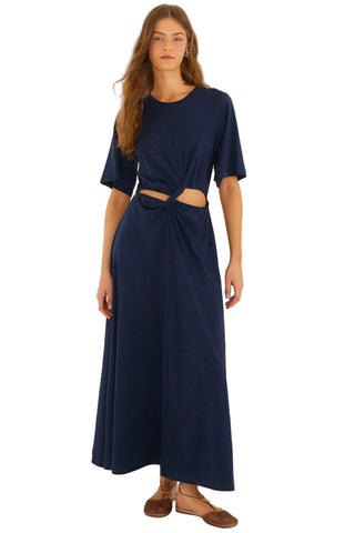 navy blue cutout dress Navy Valentina Cutout Maxi Dress