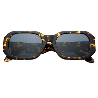 Onyx Acetate Womens Rectangular Sunglasses	Dark Tortoise