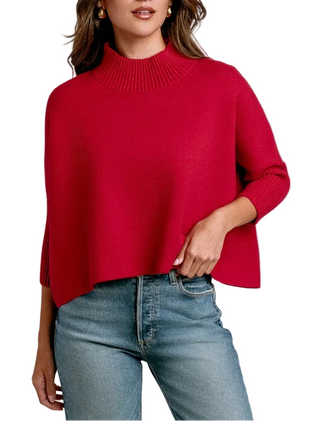 Aja Sweater FALL 2026 - Scarlet