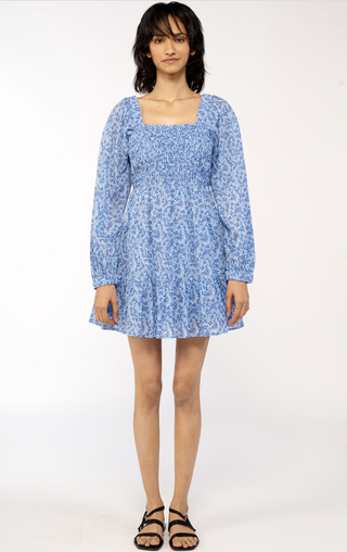 Heron Dress- Blue Multi
