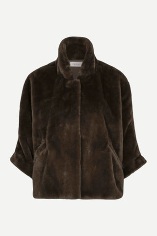 Chocolate Faux Fur Coat