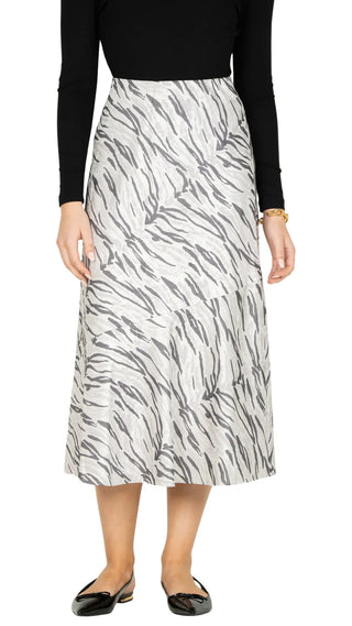 Bias Midi Skirt - Wild Marble