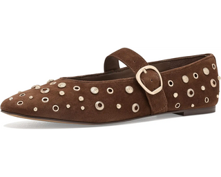 Mella Stud Cocoa Suede