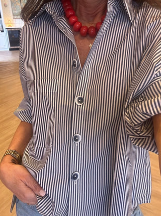 Striped Button Down- R5213