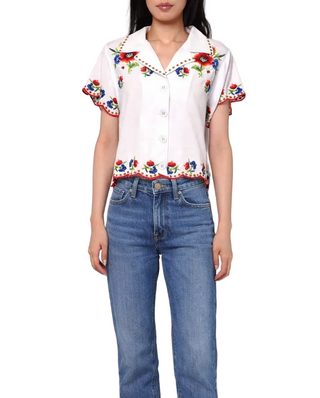 Vera Top- May Embroidery