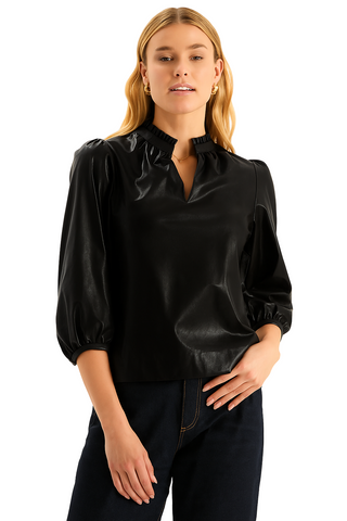 Penny Vegan Topper- Black