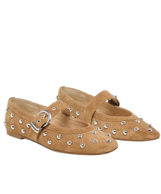 Mikel Stud LT Brown Suede