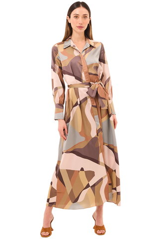Herminia Dress- Desert Abstract