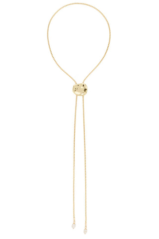 Liquid Luxe Bolo Necklace - 18k Gold Plated