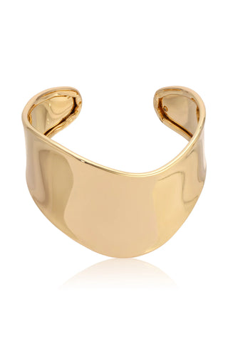 Smooth Cuff Bracelet - 18k Gold Plated