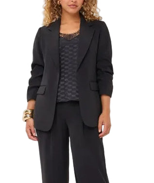 Black 3/4 Sleeve Blazer
