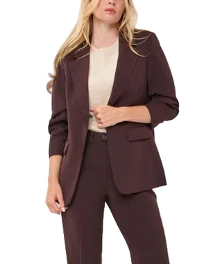 Chocolate 3/4 Sleeve Blazer