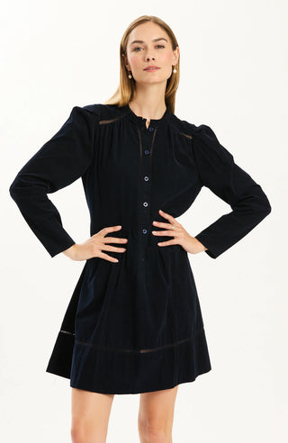 Lonnie Pinwheel Corduroy Mini Navy