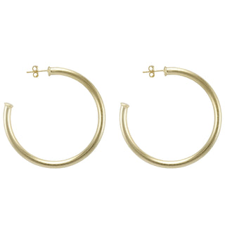 Small Everybody's Favorite Hoops Brushed 18K Gold Plated 2025
