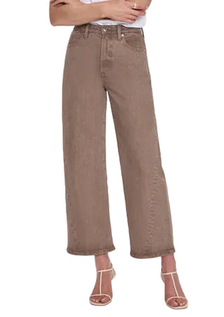 Kyra Ankle High Rise Bowed Wide Leg