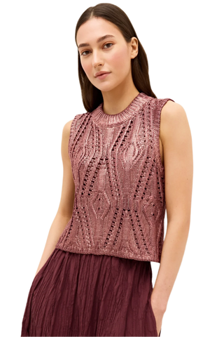 McGuire Top- Rhodonite