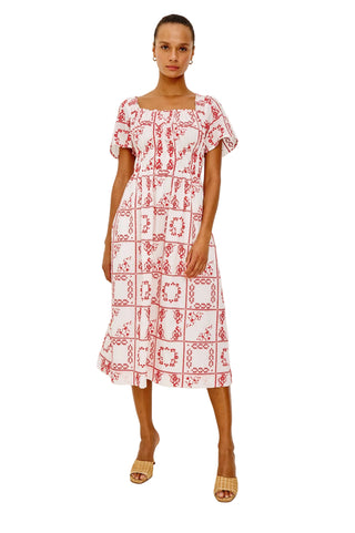 Nanette Dress Red Hankercheif