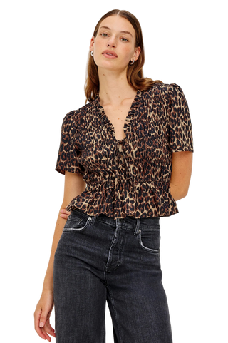 Portia Top- Brown Nala