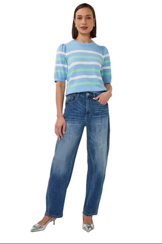 Blue Striped Sweater