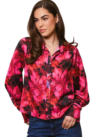 Fuschia Floral Olin Top