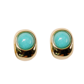 Turquoise Huggie Mini Hoop Earrings