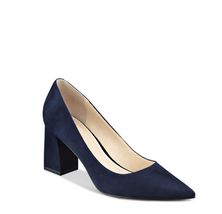 Zala Heel Dark Blue Suede