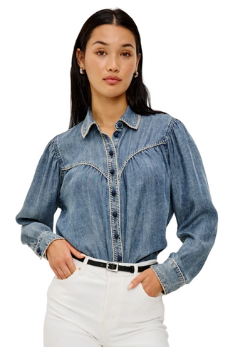 Campbell Top - Blue Ridge Chambray