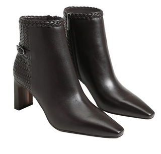 Saige Bootie Weave Cafe Noir