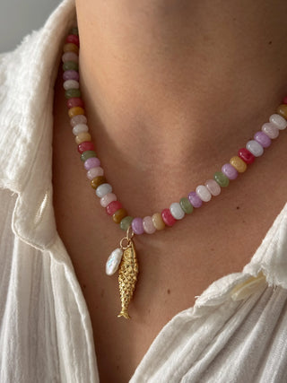 MUTLI COLOR FISH NECKLACE