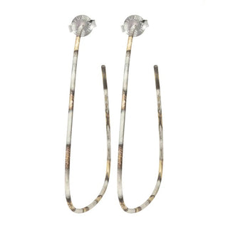 Avery Hoops Burnished Silver