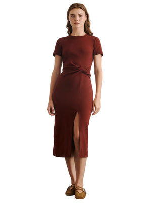 Short Sleeve Cody Dress- Raisin