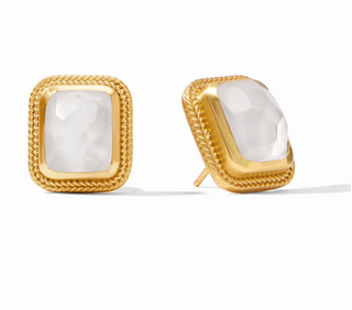 ER922GIRC00 Cheval Stone Stud Iridescent Clear Crystal