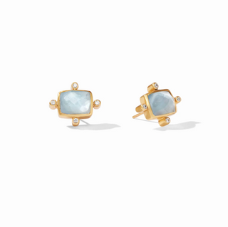 ER542GICA00 Clara Stud-Iridescent Chalcedony Blue