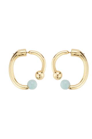 Alexandra Hoops Blue Multi