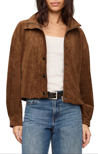 Corin Bubble Hem Suede Jacket